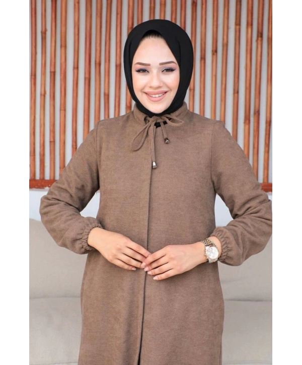 Şönil Kumaş Kışlık Comfort Ferace / Vizon - F0501