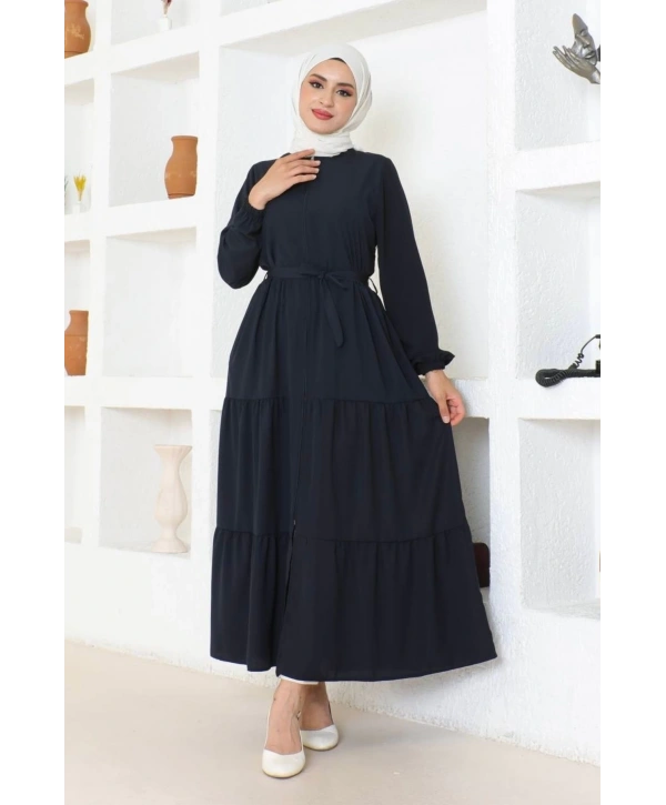 Çocuk Ferace Medine İpeği - Lacivert