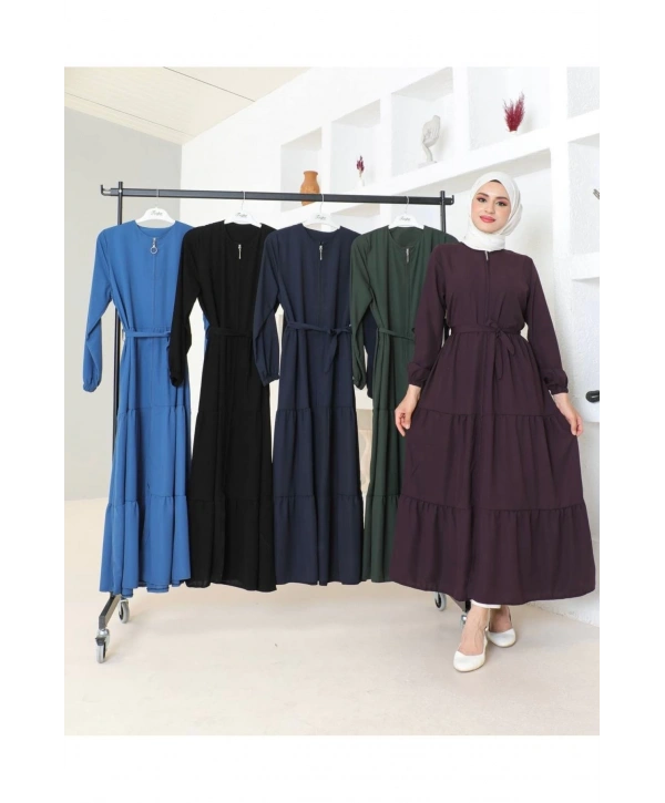 Çocuk Ferace Medine İpeği - Lacivert