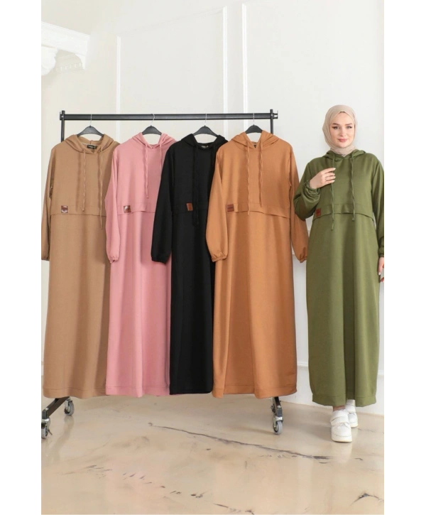 Penye Armalı Spor Elbise / E0501 - Camel