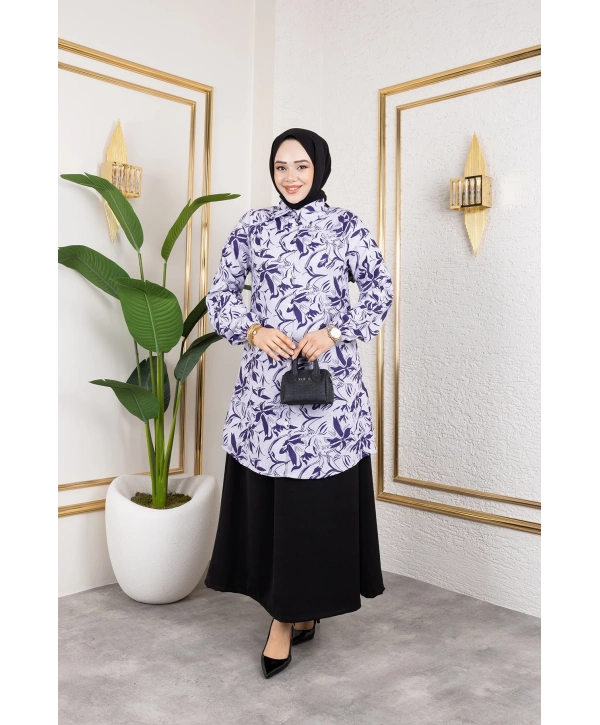 Etekli İkili Takım - Mor / T0106