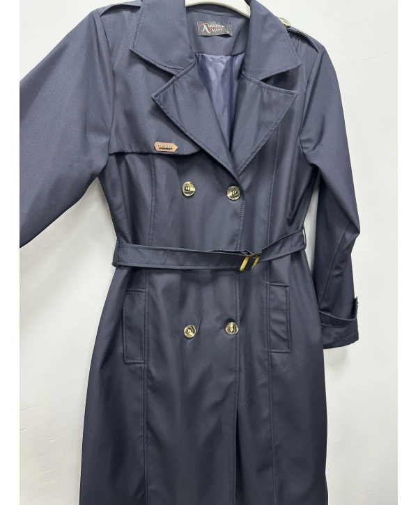 Bondit İçi Astarlı Kadın Trençkot