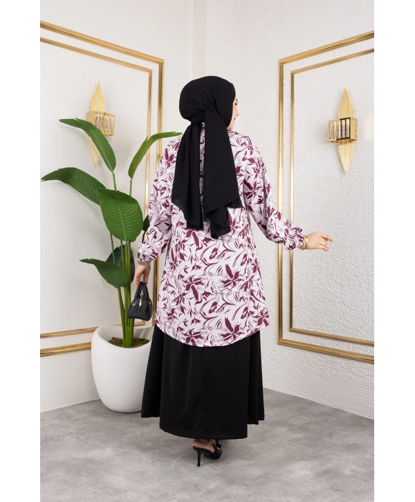 Etekli İkili Takım - Bordo / T0106