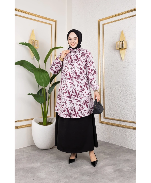 Etekli İkili Takım - Bordo / T0106