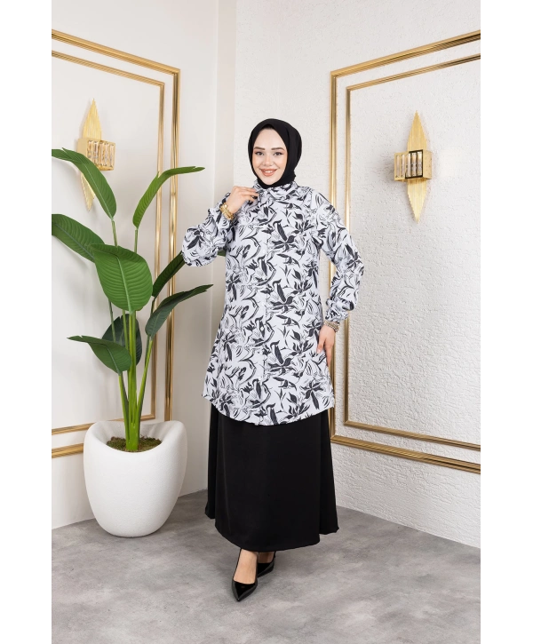 Etekli İkili Takım - Siyah / T0106