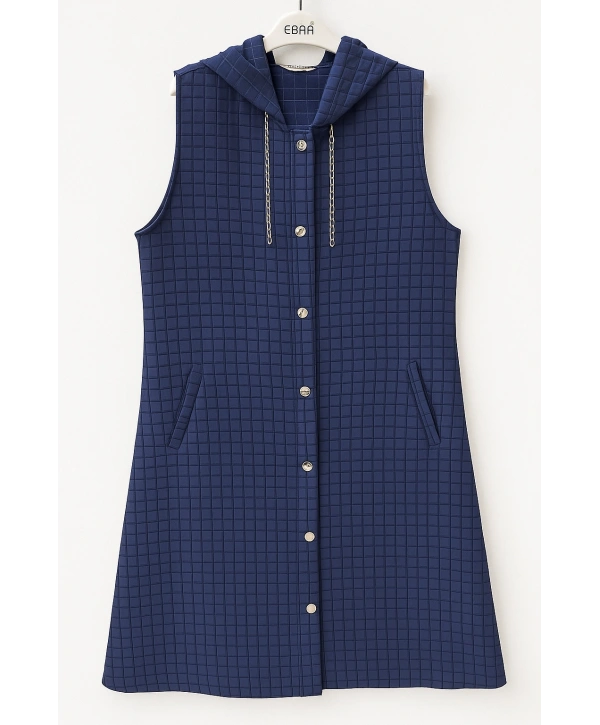 Kapüşonlu Kadın Mevsimlik Yelek - M113