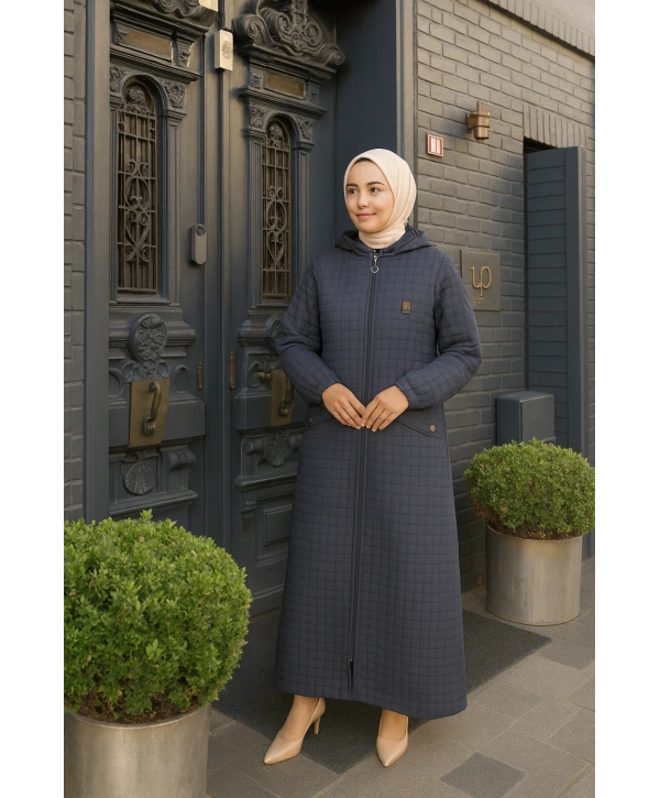 Mevsimlik Tam Boy Kadın Kapitone Mont