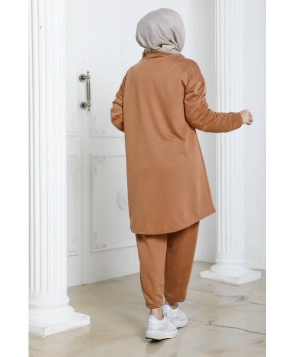 Tesettür 2li takım - Camel