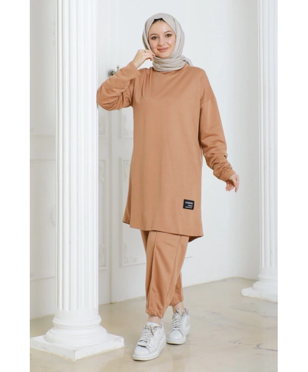 Tesettür 2li takım - Camel