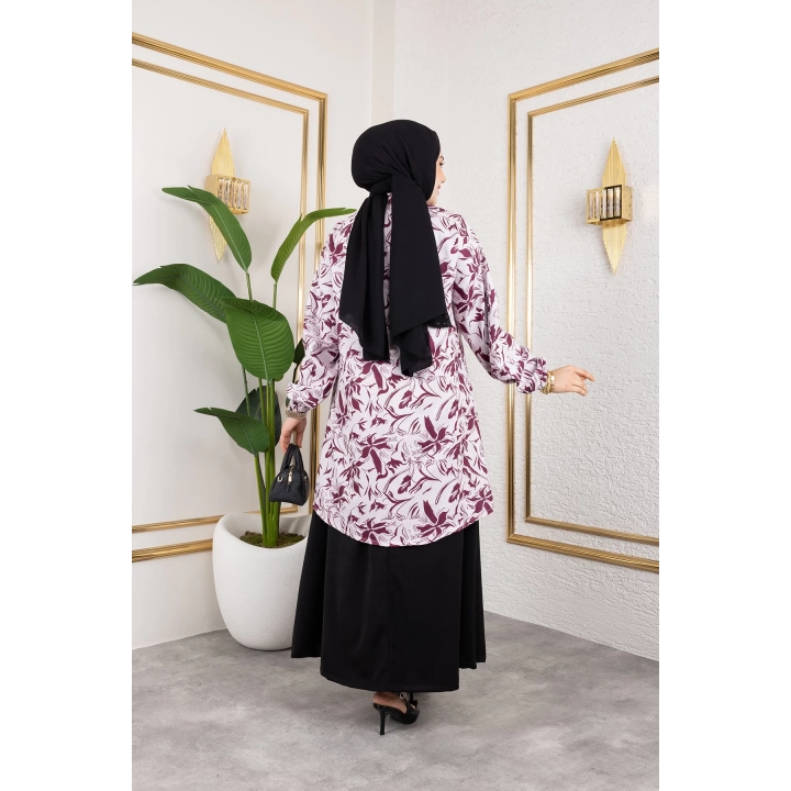 Etekli İkili Takım - Bordo / T0106