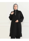 Dokuma iki ip Kumaş İkili Takım -Siyah / T0103