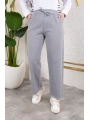 Beli Lastikli Kanvas Pantolon - Gri / A0104