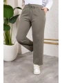 Beli Lastikli Kanvas Pantolon - Haki / A0104