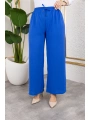 Beli Lastikli Salaş Ayrobin Pantolon - Mavi / A0103