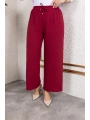 Beli Lastikli Salaş Ayrobin Pantolon - Vişne Çürüğü / A0103