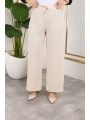 Beli Lastikli Salaş Ayrobin Pantolon - Vizon / A0103