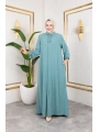Salaş Kesim Aerobin Kumaş Ferace / Su Yeşili - F137