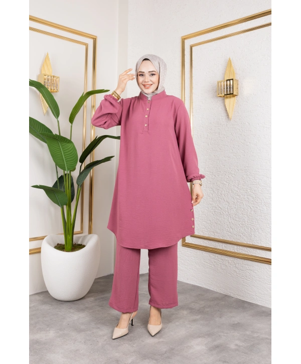 Aerobin Kumaş İkili Takım - Gül Kurusu / T0109