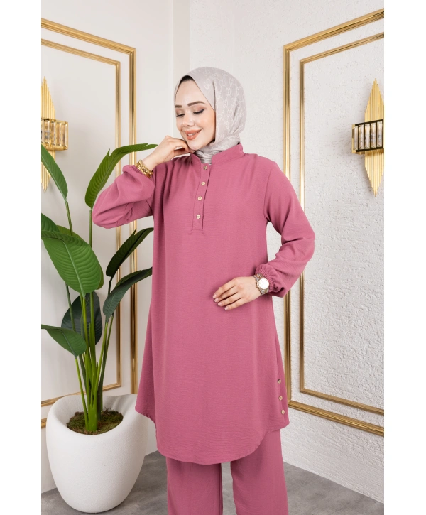 Aerobin Kumaş İkili Takım - Gül Kurusu / T0109