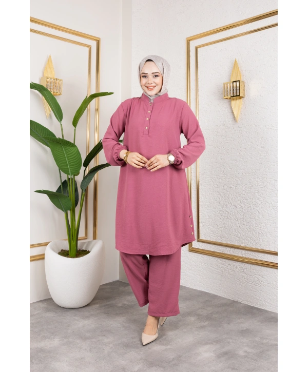 Aerobin Kumaş İkili Takım - Gül Kurusu / T0109