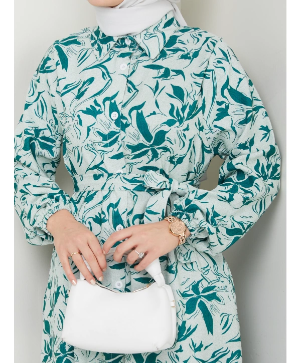 Yeni Sezon Yeşil Elbise / E0132