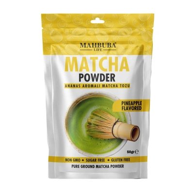 Ananas Aromalı Matcha Çayı Tozu 50gr - Glutensiz