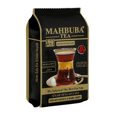 STD 2571 Earl Grey Bergamot Aromalı İthal Seylan Sri Lanka Ceylon Kaçak Siyah Yaprak Çayı 200gr