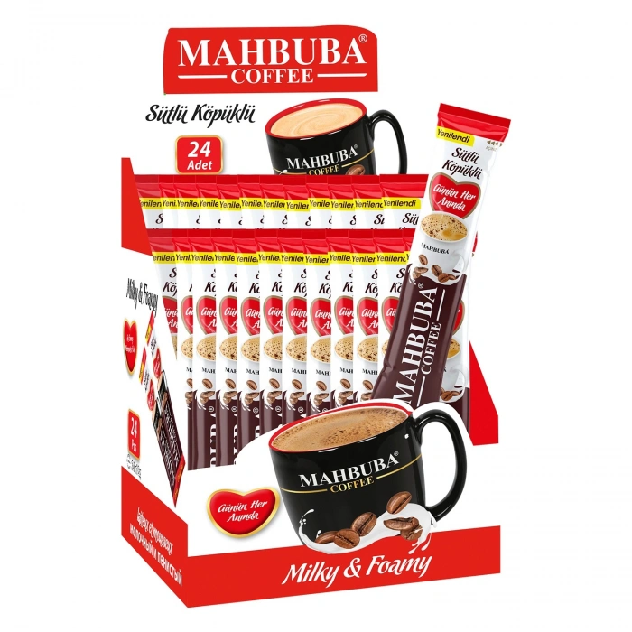3ü1 Arada Sütlü Köpüklü Hazır Kahve 24x18gr