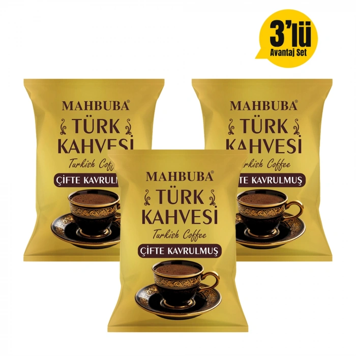 Çifte Kavrulmuş Türk Kahvesi 3x100gr
