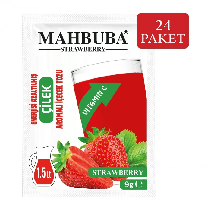 Çilek Aromalı Soğuk Toz İçecek 24x9gr