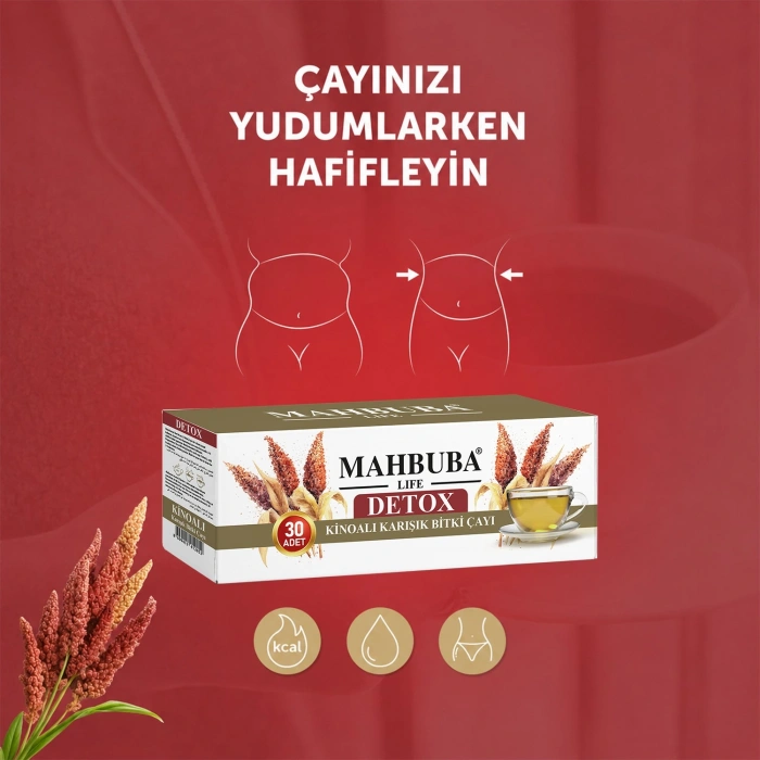 Kinoalı Karışık Bitki Çayı 1 Aylık - ( 30 Kullanım ) Net 60gr