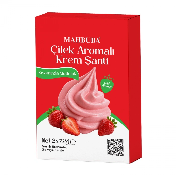 Krem Şanti Çilek Aromalı 2x72gr