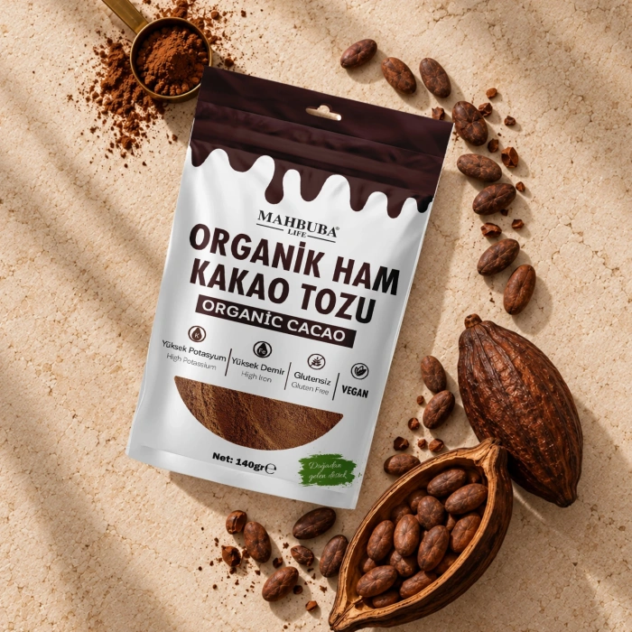 Organik Ham Kakao Tozu 140gr