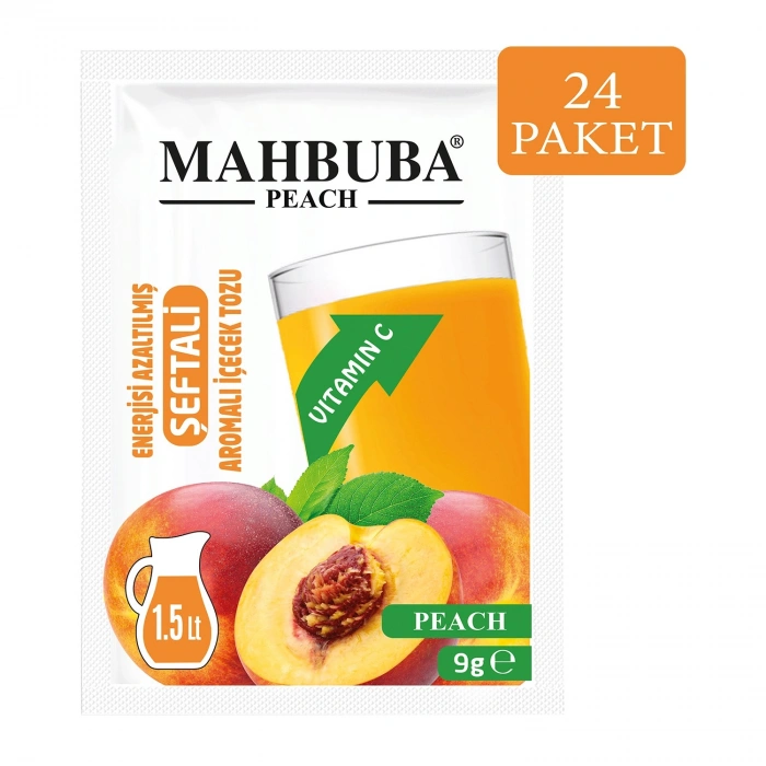 Şeftali Aromalı Soğuk Toz İçecek 24x9gr