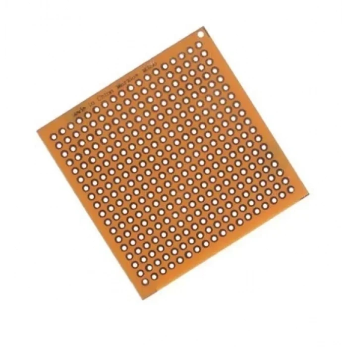 50x50mm Delikli Bakır Plaket Tek Taraflı Devre Kartı 5x5