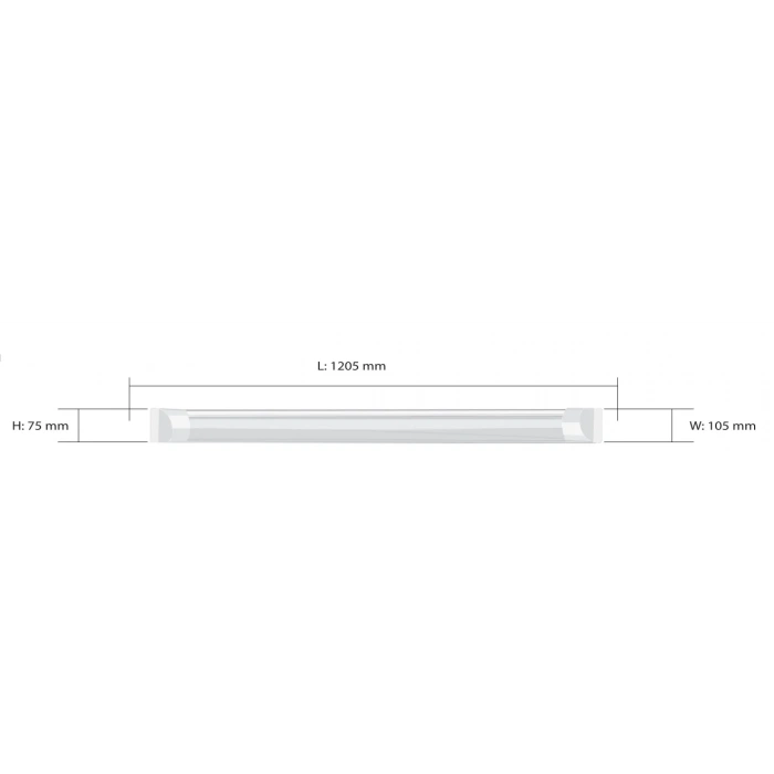 ACK 120cm 14W BEYAZ T5 LED BANT ARMATÜR ANAHTARLI