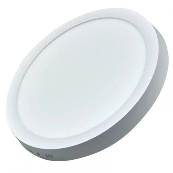 ACK 24w BEYAZ Kasa Günışığı Işık Yuvarlak Sıva Üstü Led Panel 3000k