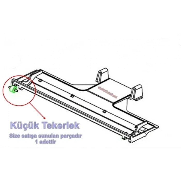 ARNİCA Libella Fırçalı Turbo Başlık Alt Küçük Tekerlek (Eski Model EP TF Orjinal Yedek Parça)