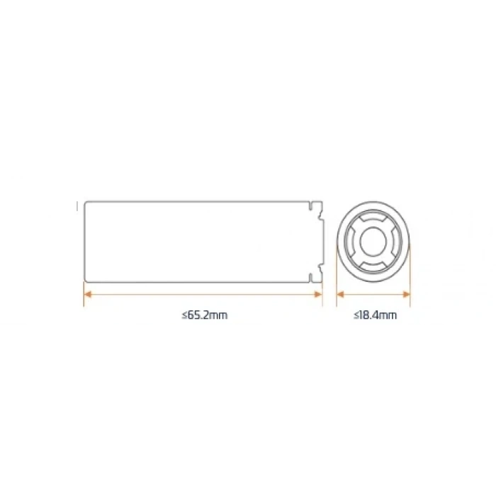 ASPİLSAN 18650 3.7V 2800mAh Lİ-İON ŞARJLI PİL