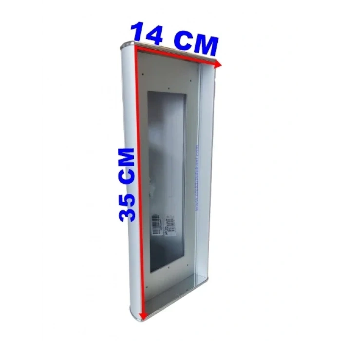 AUDIO Basic GRİ Görüntülü Zil Paneli Çevirme Aparatı 358mm x 147mm