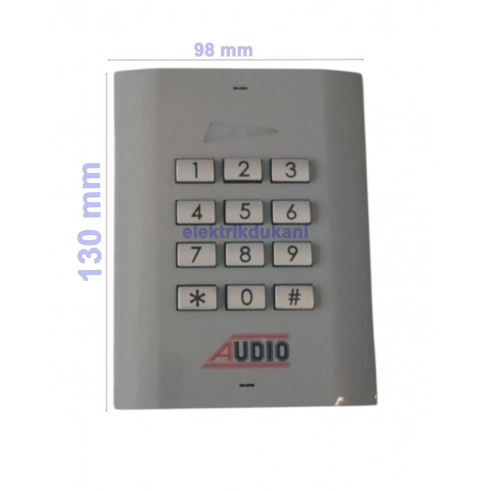 AUDIO Yeni KGK ŞİFRELİ Tuş Takımlı Kapı Giriş Sistemi 12-24 Volt Arası Ac Veya 18-24 Volt Arası Dc İle Çalışır