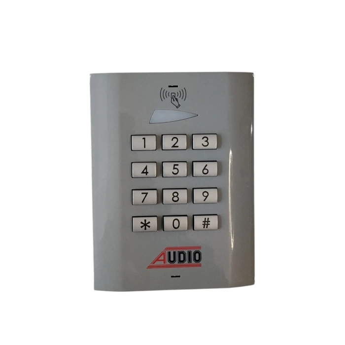 AUDIO Yeni KGP ŞİFRELİ + (Temassız) KARTLI Tuş Takımlı Kapı Giriş Sistemi 12-24 Volt Arası Ac Veya 18-24 Volt Arası Dc İle Çalışır