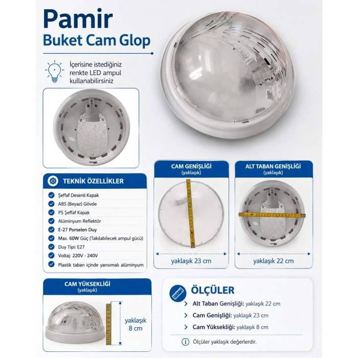 BUKET GLOP ARMATÜR (BEYAZ)