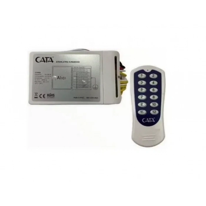 CATA 10 Çıkışlı  Avize Aydınlatma Kumandası 10x1000w 10lu Wireless Kontrol IP20 220 Volt