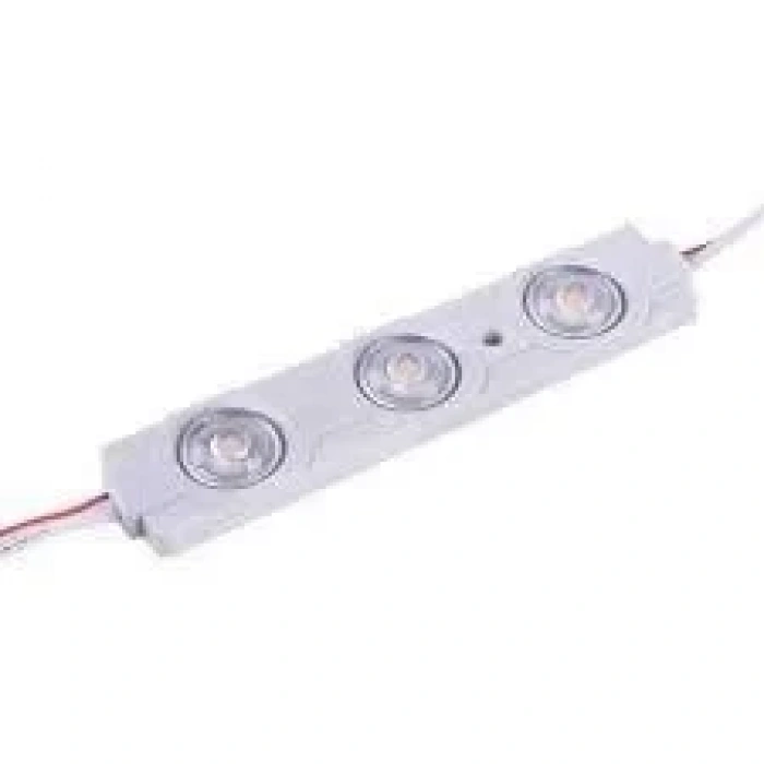 CATA 12v 3lü Modül Led BEYAZ Mercekli Led Dış Ortam IP67  (12 volt 1.2 watt 50lm)