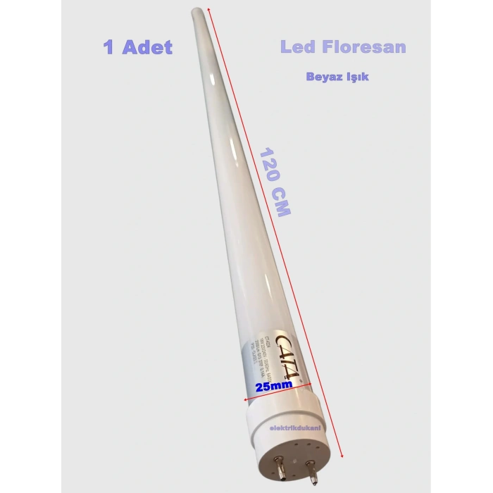 CATA 18w Led Floresan Ampul BEYAZ 6400K 2000L G13 Duy 220v IP20