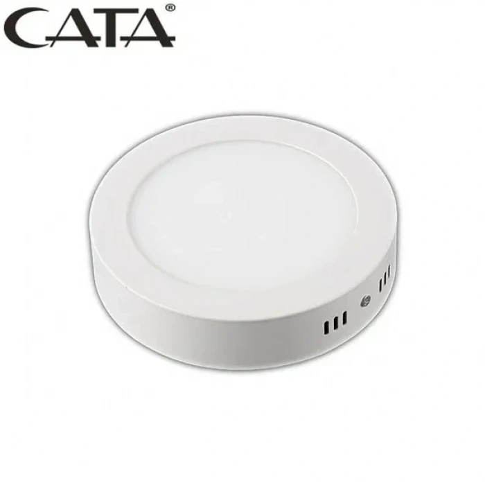 CATA 18W Yuvarlak Sıva Üstü Led Panel 6500K Beyaz Kasa