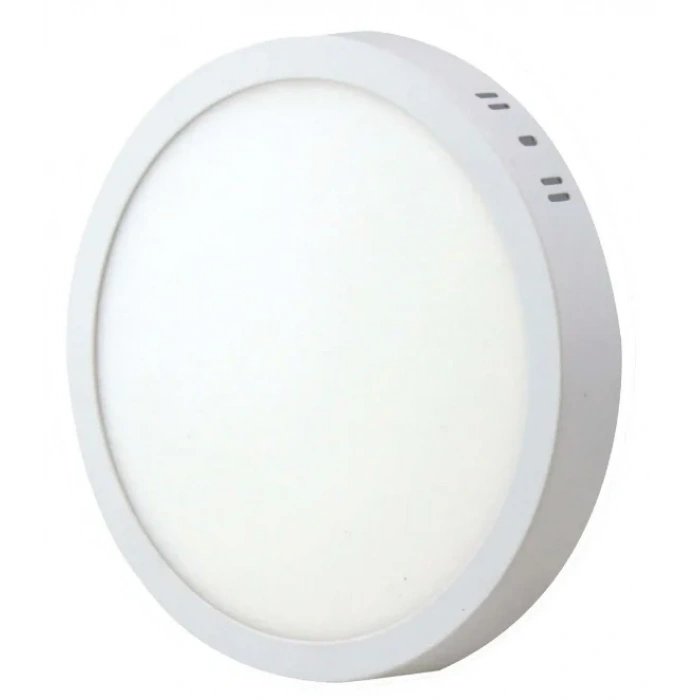 CATA 18W Yuvarlak Sıva Üstü Led Panel 6500K Beyaz Kasa