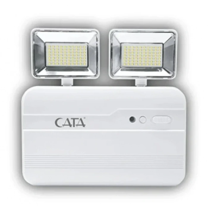 CATA 2x10 Watt Acil Aydınlatma Nil Şarjlı Armatür Işıldak 2 Kademe 6400k 220 Volt IP20