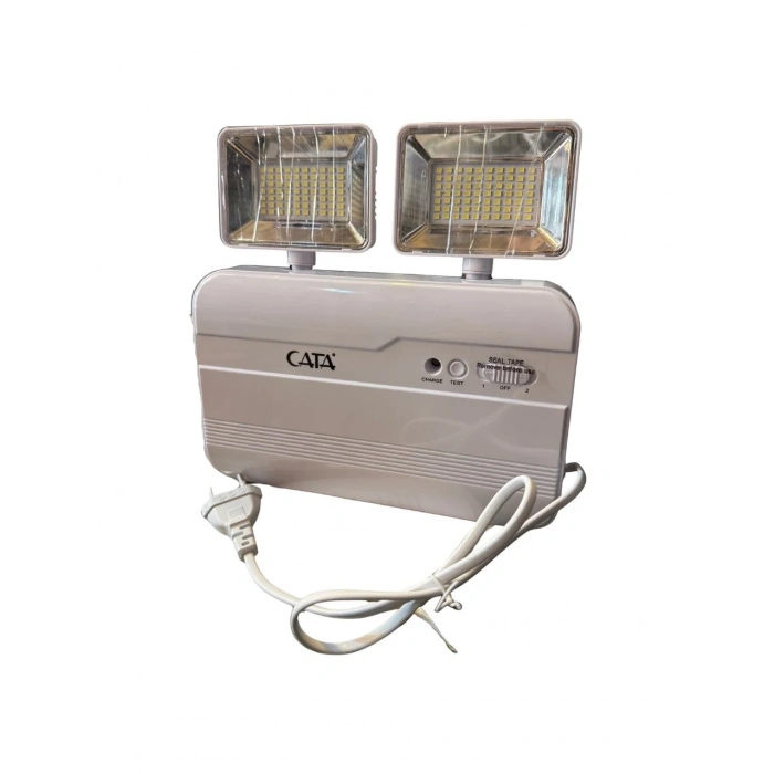 CATA 2x5 Watt Nil Acil Aydınlatma Şarjlı Armatür Işıldak 2 Kademe 6400k 220 Volt IP20